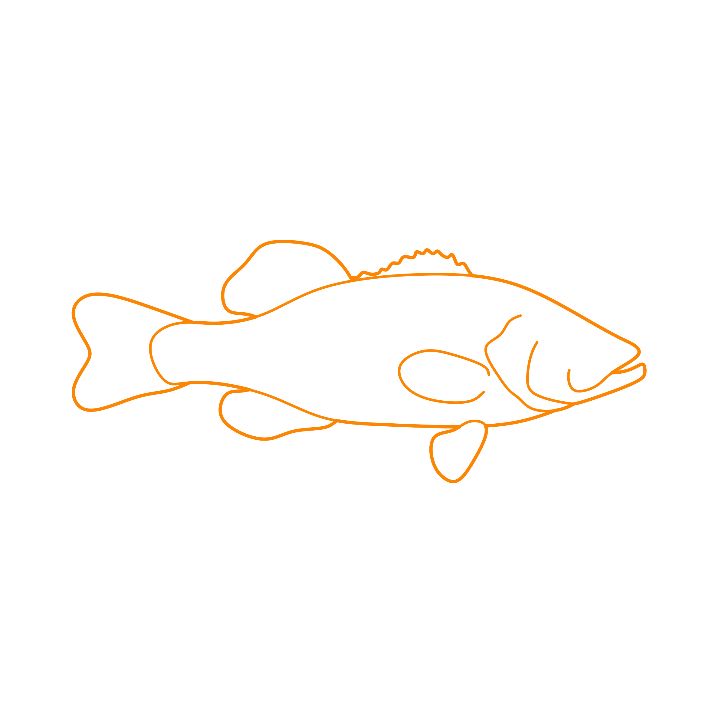 Animals Freshwater Fish Largemouth Bass Silhouette Cutting Svg Files Free Vectors